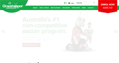 Desktop Screenshot of grasshoppersoccer.com.au